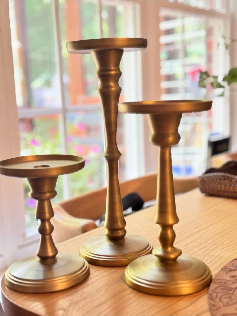 - Booker Pillar Holders  / Candle Holder | Pottery Barn ~ Set of 3